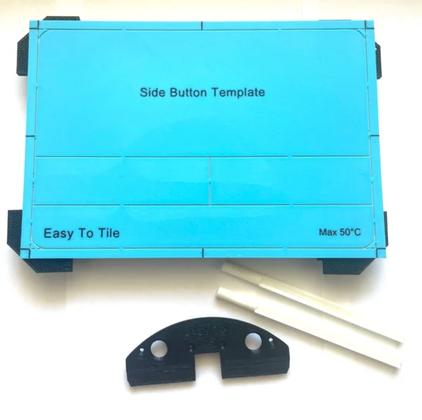 SET - Geberit Sigma Side Button flush button, Magnet Installation including cutout template - Image 3