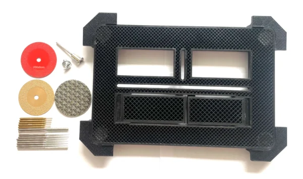 SET - Geberit Sigma Side Button flush button, Magnet Installation including cutout template