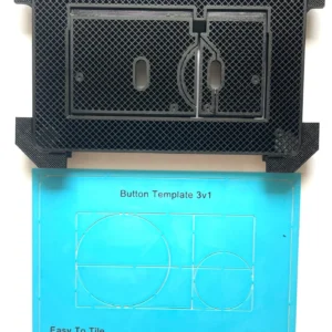 Tece, Magnet Instalation flush Button icl template for cutout 3in1